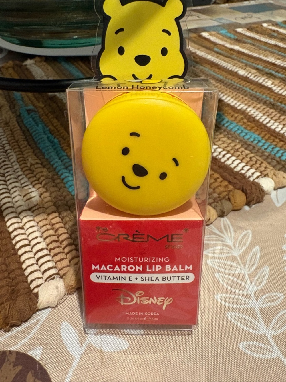 Disney Winnie the Pooh Lemon Honeycomb Macaron Lip Balm - Yellow